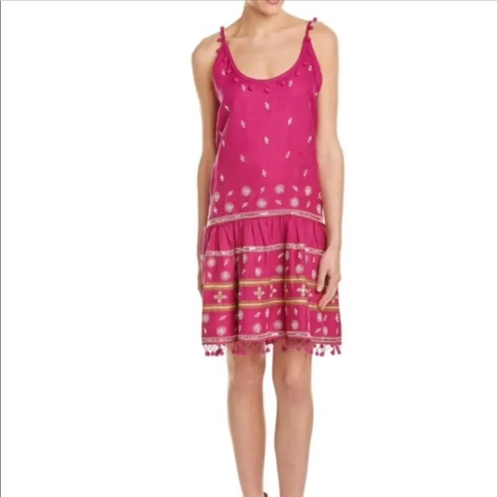 Calypso St. Barth Zulema Linen Dress Pink Size XS - Picture 1 of 12